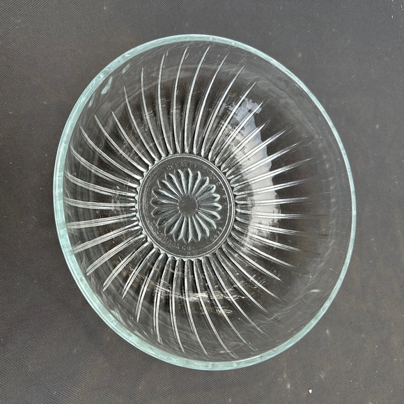 Vintage MCM Mid century Clear Glass Bowl Ribbed by E O Brody Co - Picture 1 of 8